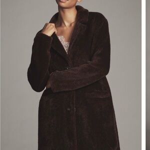 Sanctuary Hometown Fuzzy Knit Coat (Crimson color)